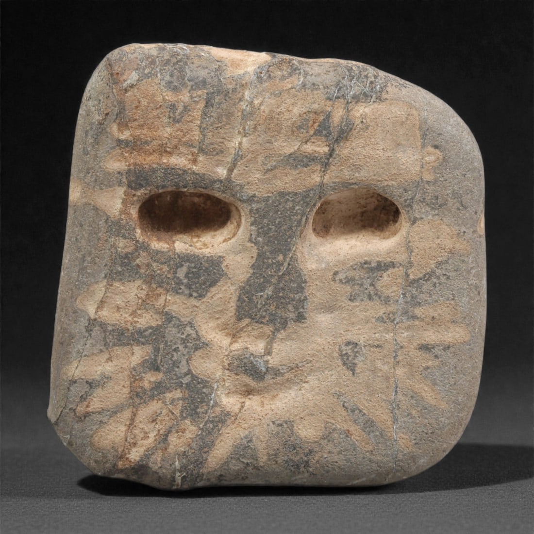 A Byzantine Carved Stone Mask Plaque, 10th-12th Century CE, 15ZC