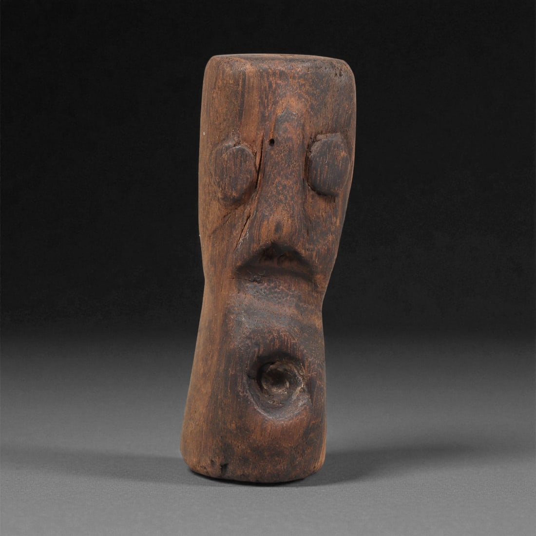 A Wooden Anthropomorphic Figurine, 19th-Early 20th Century, 54LF (1 of 2)
