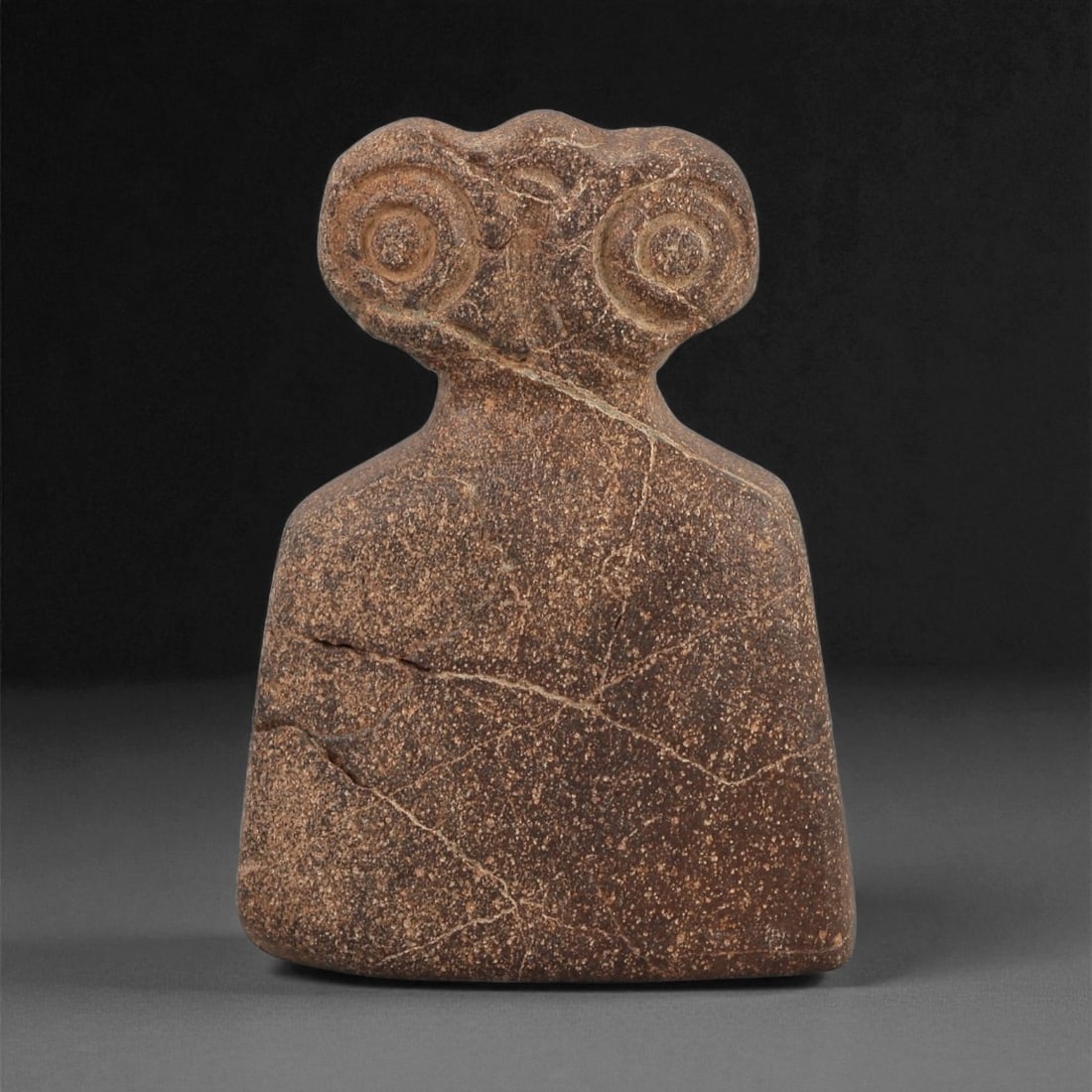 A Near Eastern Stone Eye Idol, 4th-3rd Millennium BCE, 34LG (1 of 2)