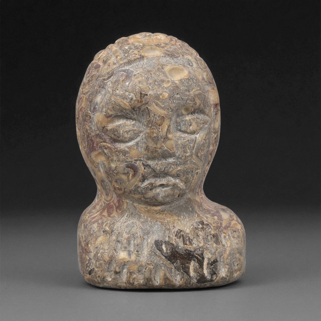 A Near Eastern Stone Bust, 3rd-2nd Millennium BCE, 65ZA (1 of 2)