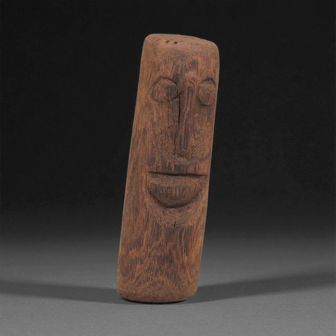 A Wooden Anthropomorphic Figurine, 19th-Early 20th Century, 56LF (1 of 2)