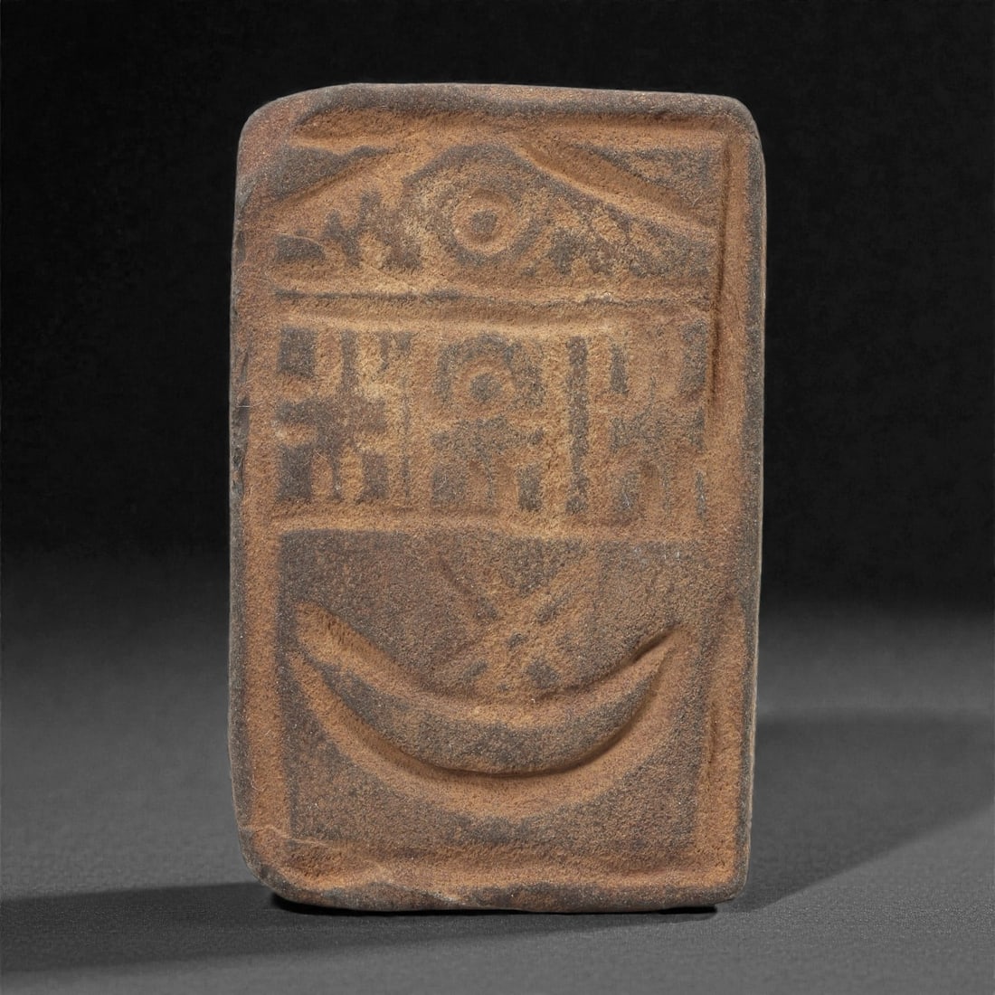 A Byzantine Stone Relief with Architectural and Symbolic Motifs, 10th-12th Century, 37C (1 of 2)