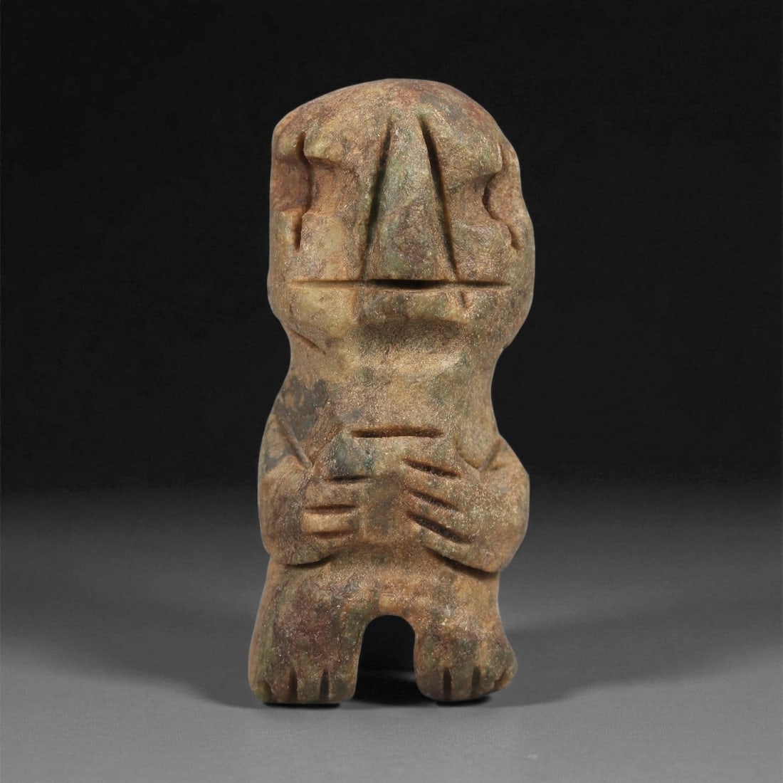 A Taino Carved Stone Idol, Late Ceramic Age, circa 1200-1500 CE, 8LD (1 of 2)