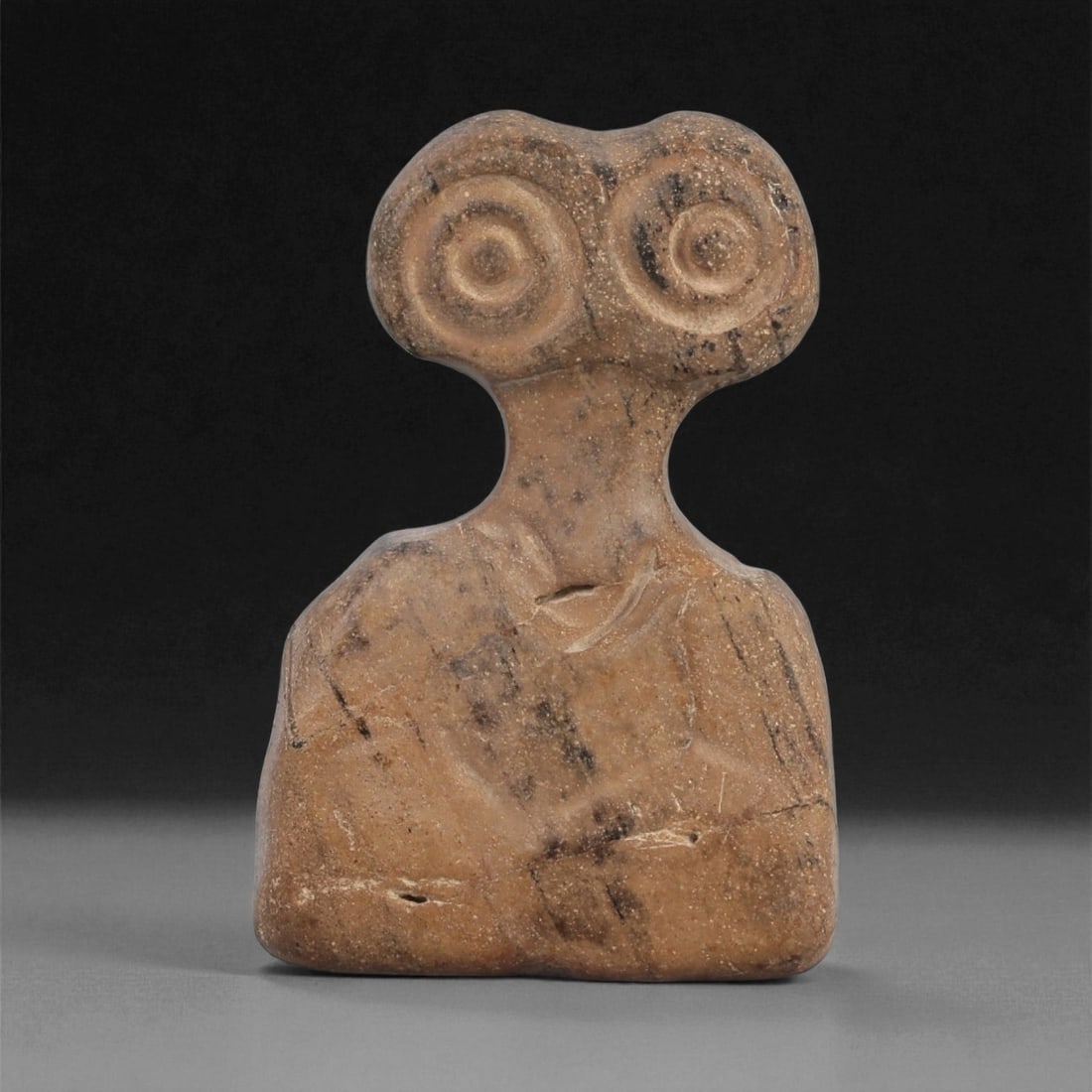A Near Eastern Stone Eye Idol, 4th-3rd Millennium BCE, 36LG (1 of 2)