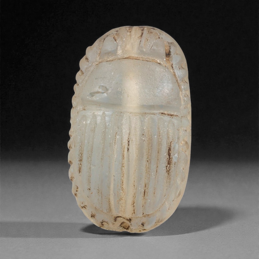 Ancient Seleucid Rock Crystal Scarab Stamp Seal, c. 3rd Century BCE, 3cm, 99LG (1 of 2)