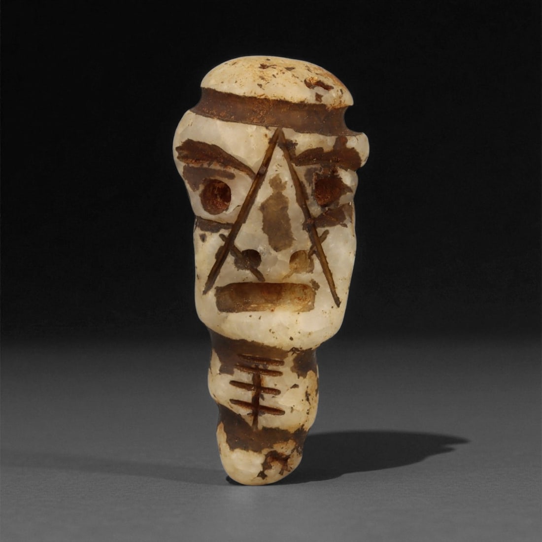 A Taino Carved Stone Idol, Late Pre-Columbian Period, Circa 1000-1500 CE, 19LA (1 of 2)