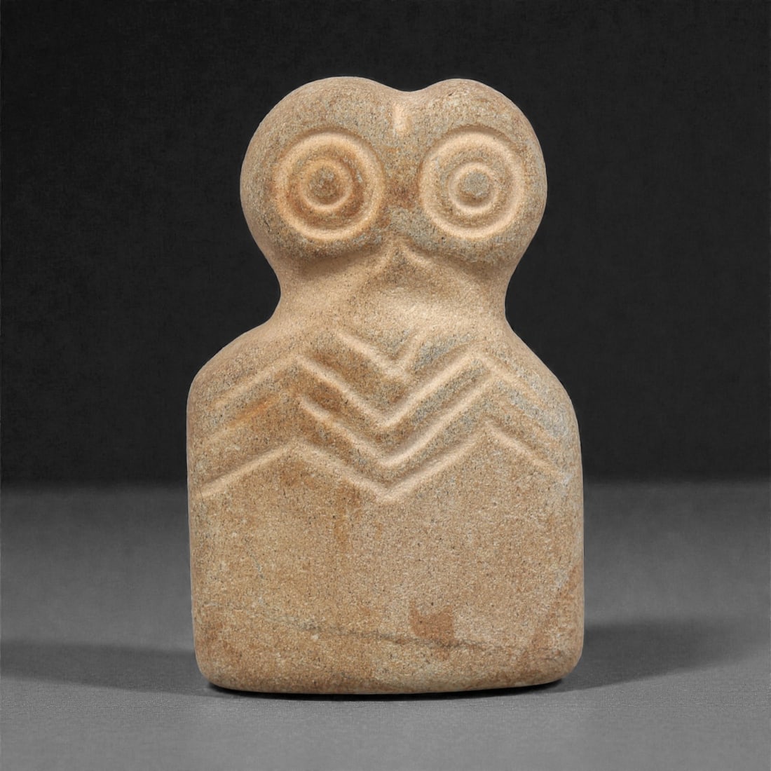 A Northern Mesopotamian Stone Eye Idol, 4th Millennium BCE, 26AC (1 of 2)