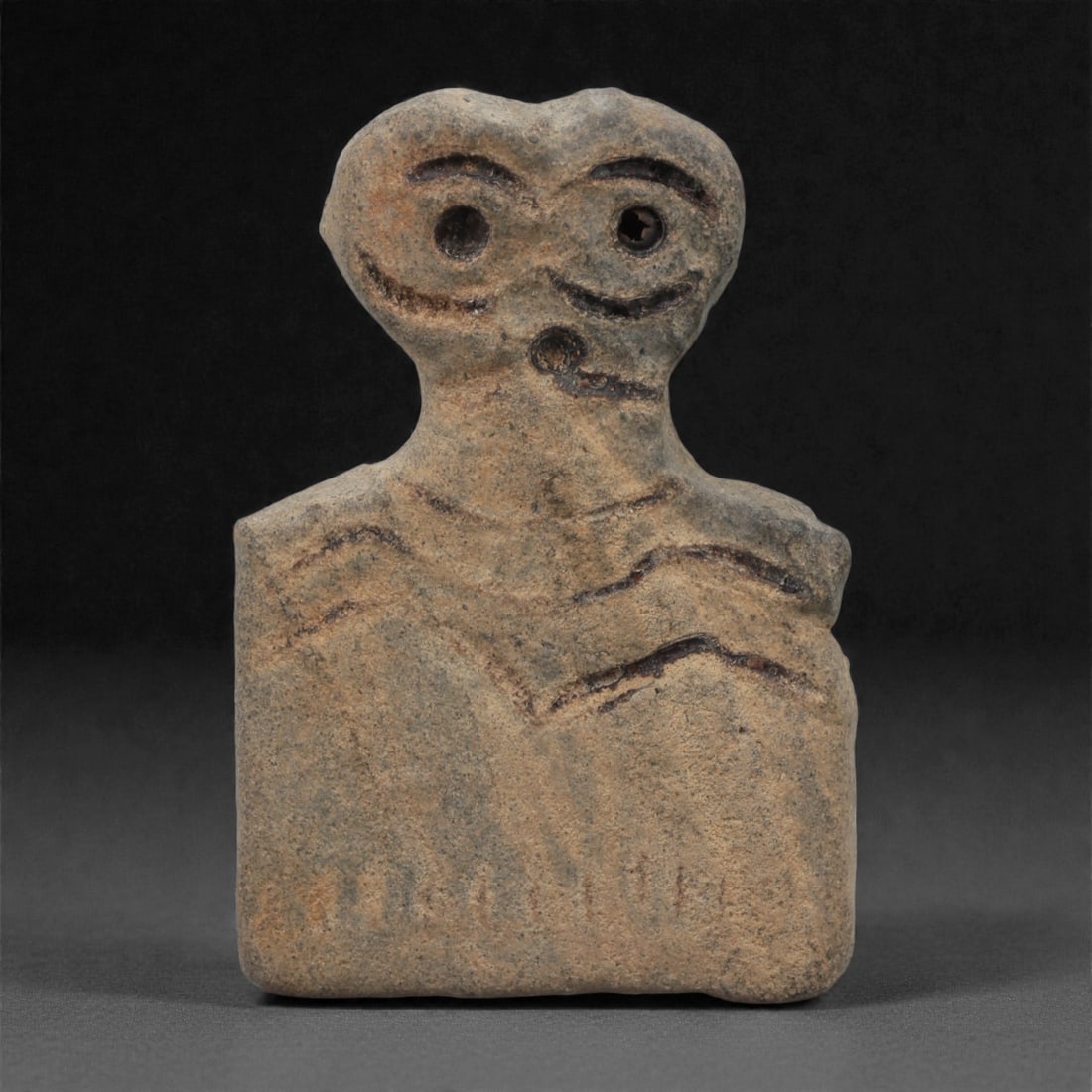 A Northern Mesopotamian Stone Eye Idol, Late 4th Millennium BCE, 45LQ (1 of 2)