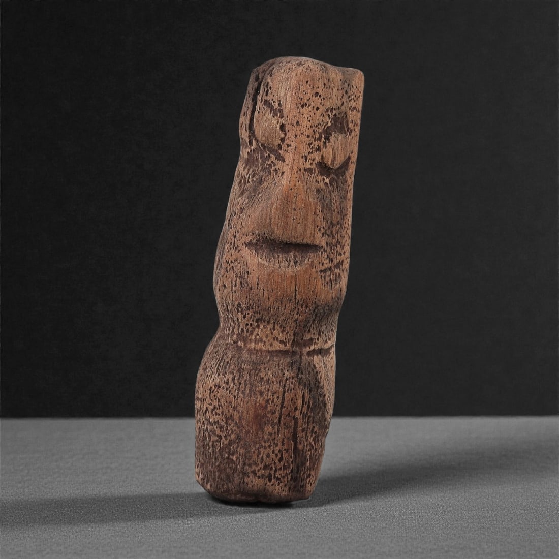 A Wooden Anthropomorphic Figurine, 19th-Early 20th Century, 46LG (1 of 2)