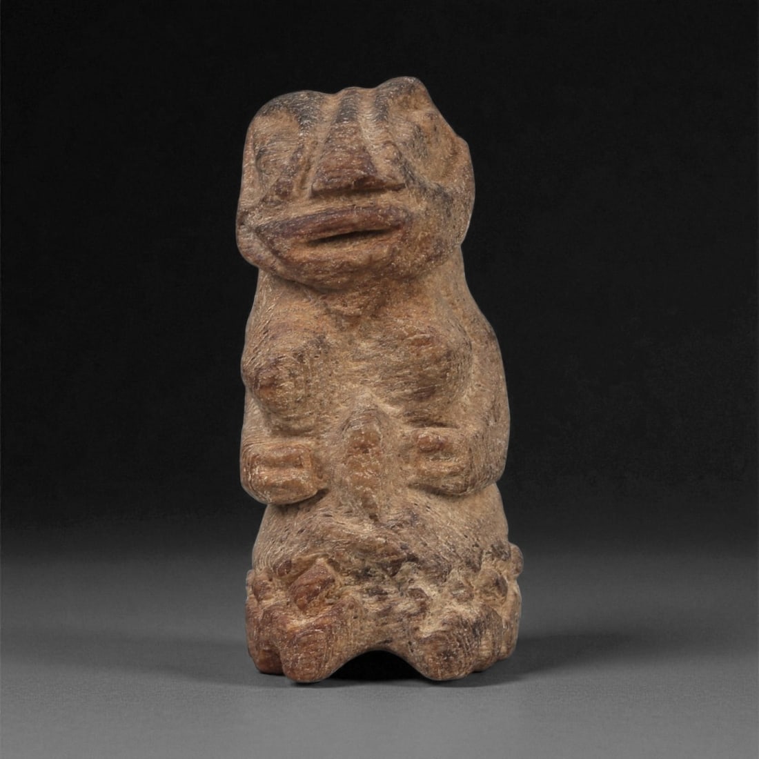 A Taino Carved Stone Idol, Late Pre-Columbian Period, Circa 1000-1500 CE, 90LF (1 of 2)
