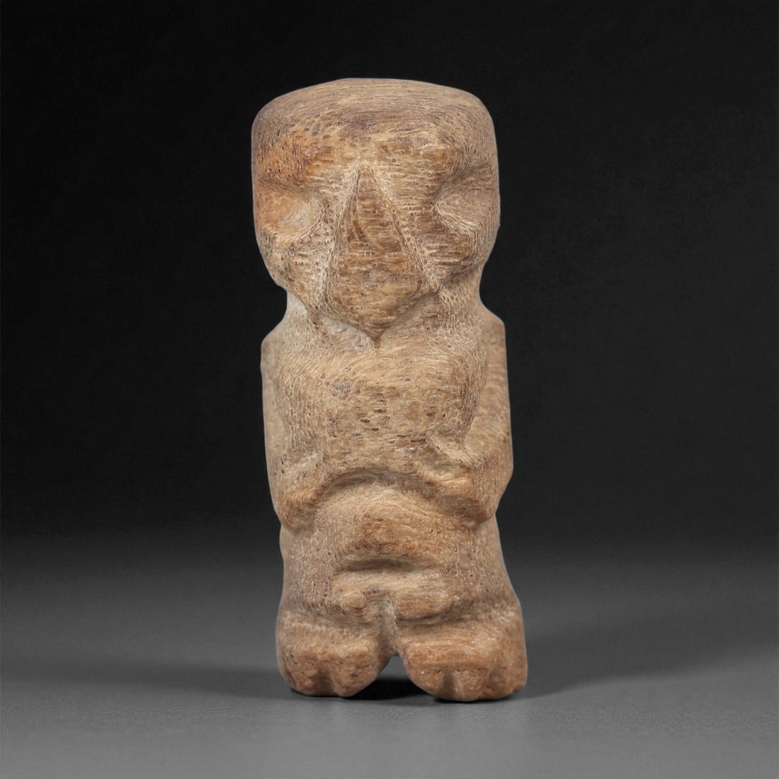 A Taino Carved Stone Idol, Late Ceramic Age, circa 1200-1500 CE, 98LD (1 of 2)