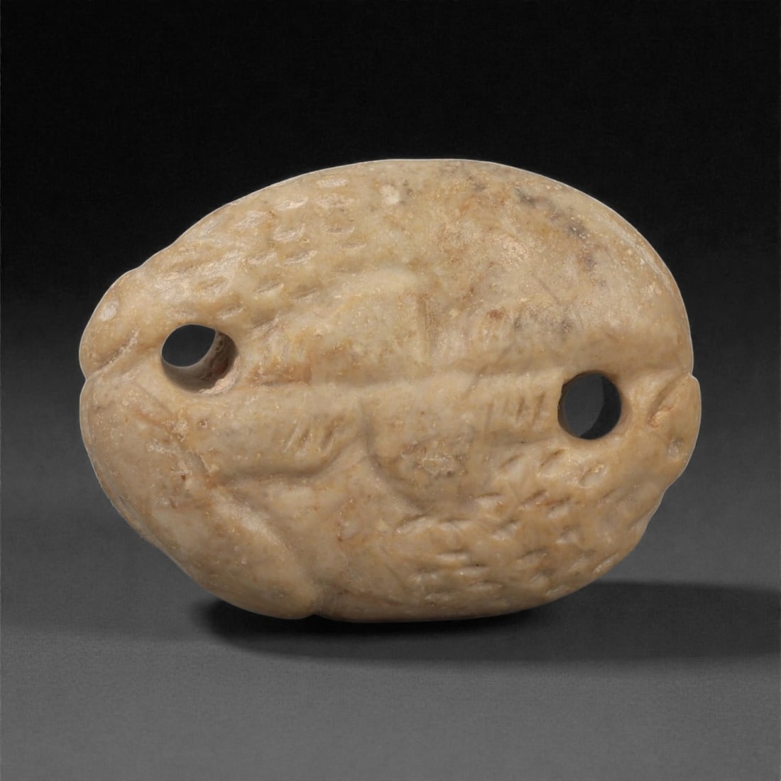 A Near Eastern Stone Double Zoomorphic Amulet, 2nd-1st Millennium BCE, 20LE (1 of 2)
