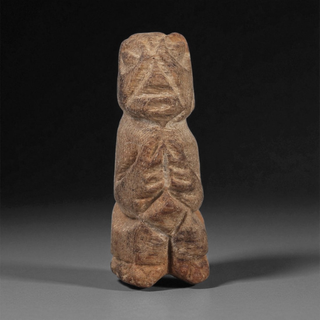 A Taino Carved Stone Idol, Late Pre-Columbian Period, Circa 1000-1500 CE, 100LF (1 of 2)