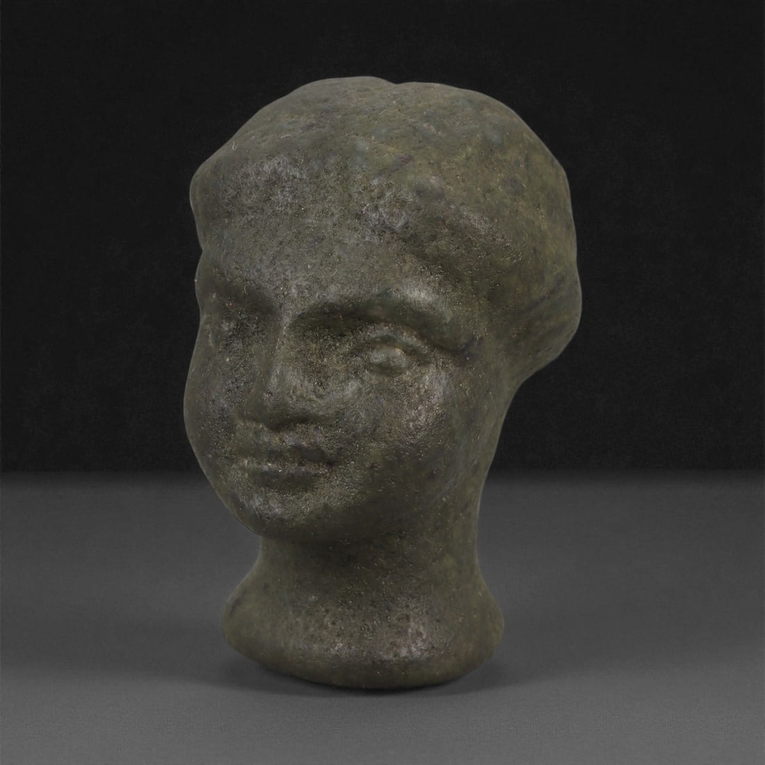 A Near Eastern Stone Bust, 1st Millennium BCE, 43LF (1 of 3)