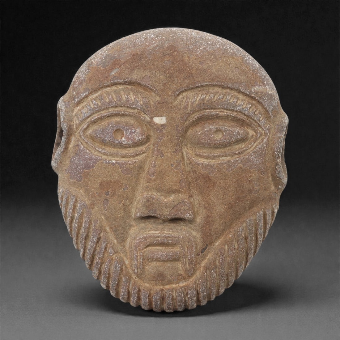 A Sino-Siberian Stone Mask Amulet, 1st Millennium BCE, 23LR (1 of 2)
