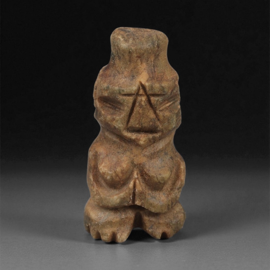 A Taino Carved Stone Idol, Late Pre-Columbian Period, Circa 1000-1500 CE, 89LF (1 of 2)