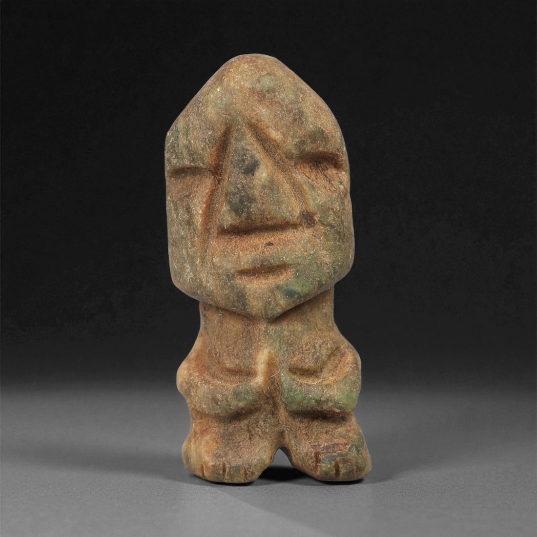 A Taino Carved Stone Idol, Late Ceramic Age, circa 1200-1500 CE, 5LE (1 of 2)