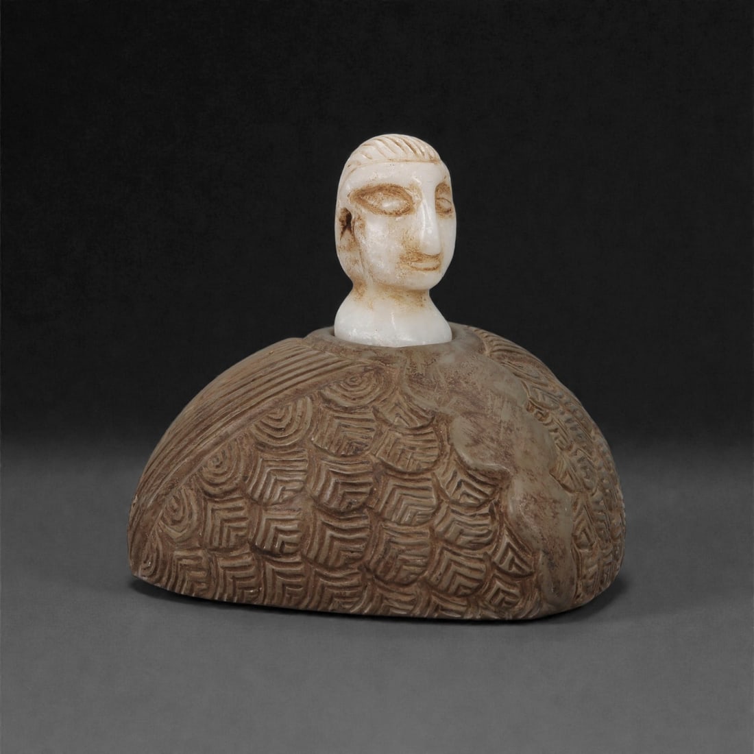 A Bactrian Stone and Alabaster Composite Idol, 3rd Millennium BCE, 34LP (1 of 6)