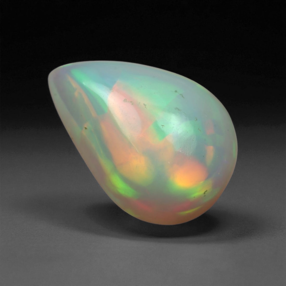4.44 Carats Tropical Flame Opal Cabochon - Natural Ethiopian Welo Stone, 42XB (1 of 2)