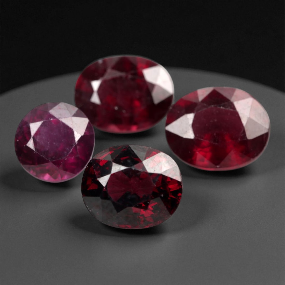 10.83 Carats Vivid Pink to Red Mahenge Garnet Selection - Natural Tanzanian Stones - 7 to 9 mm, 91XB (1 of 1)