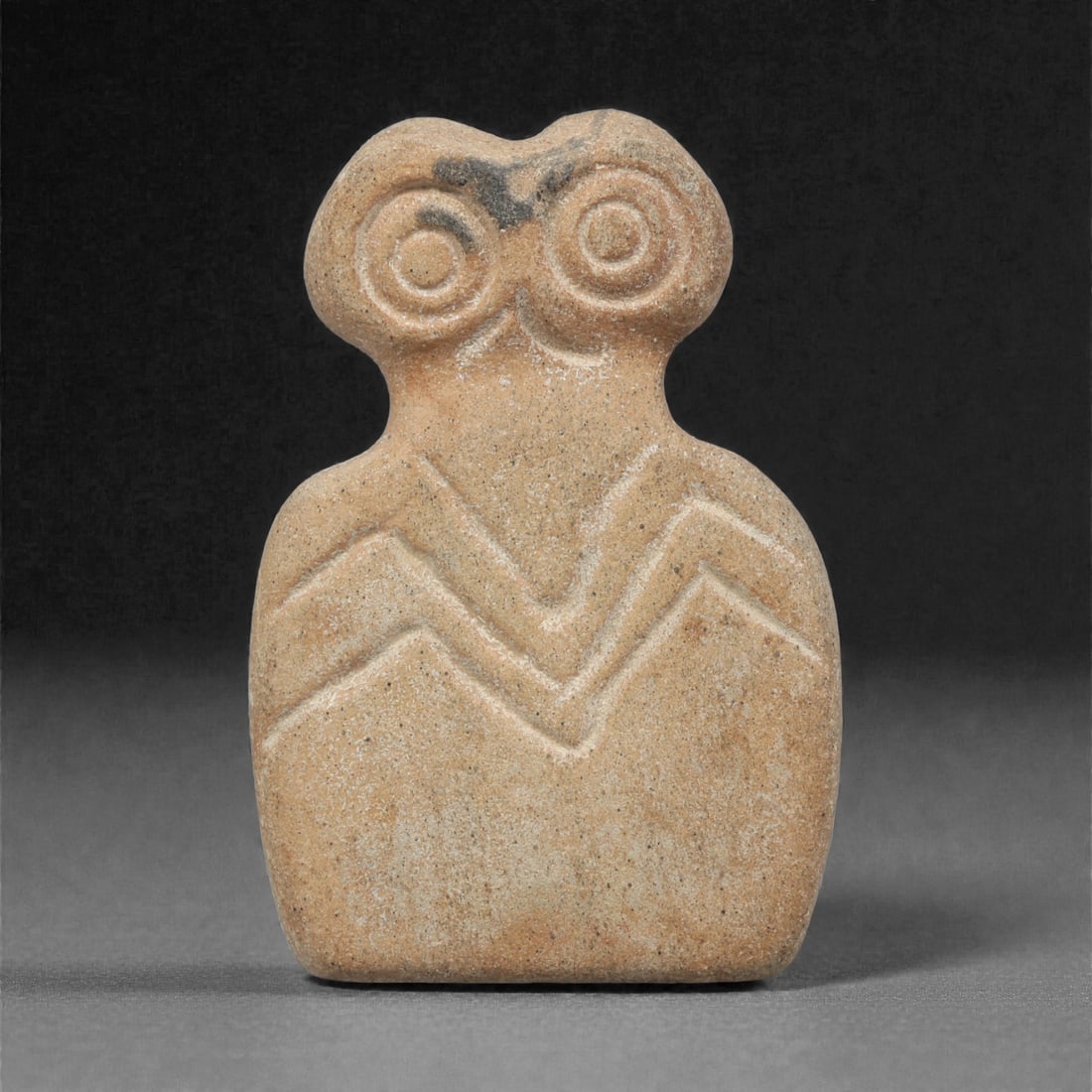 A Near Eastern Stone Eye Idol, Early Bronze Age, 3rd Millennium BCE, 50AC (1 of 2)