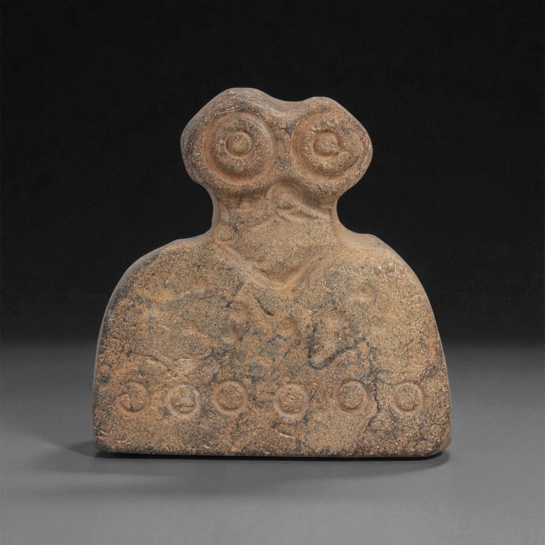 A Northern Mesopotamian Stone Eye Idol, 4th Millennium BCE, 83AB (1 of 2)