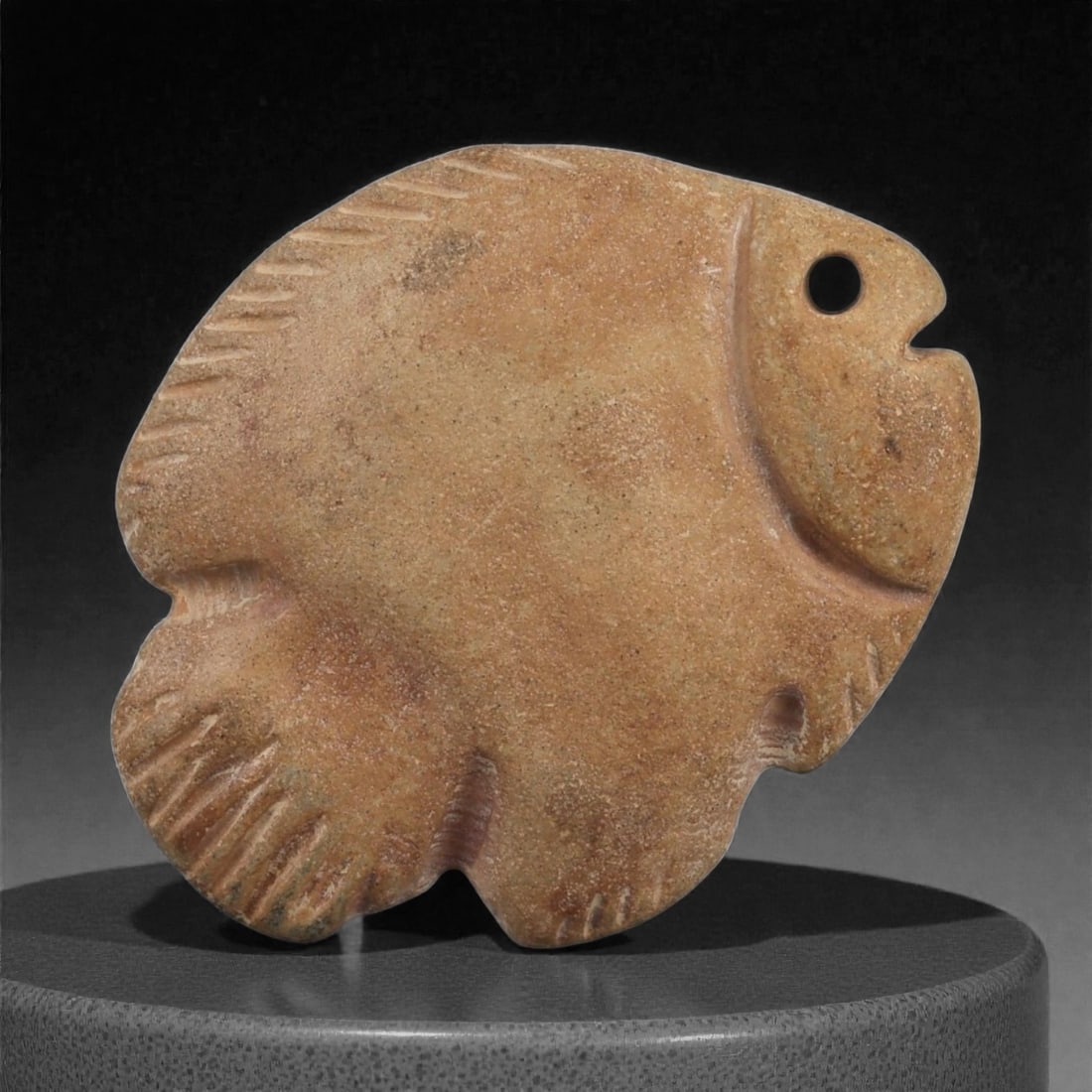 An Egyptian Stone Fish Pendant, Early Dynastic Period, 3rd Millennium BCE, 65ZB (1 of 2)