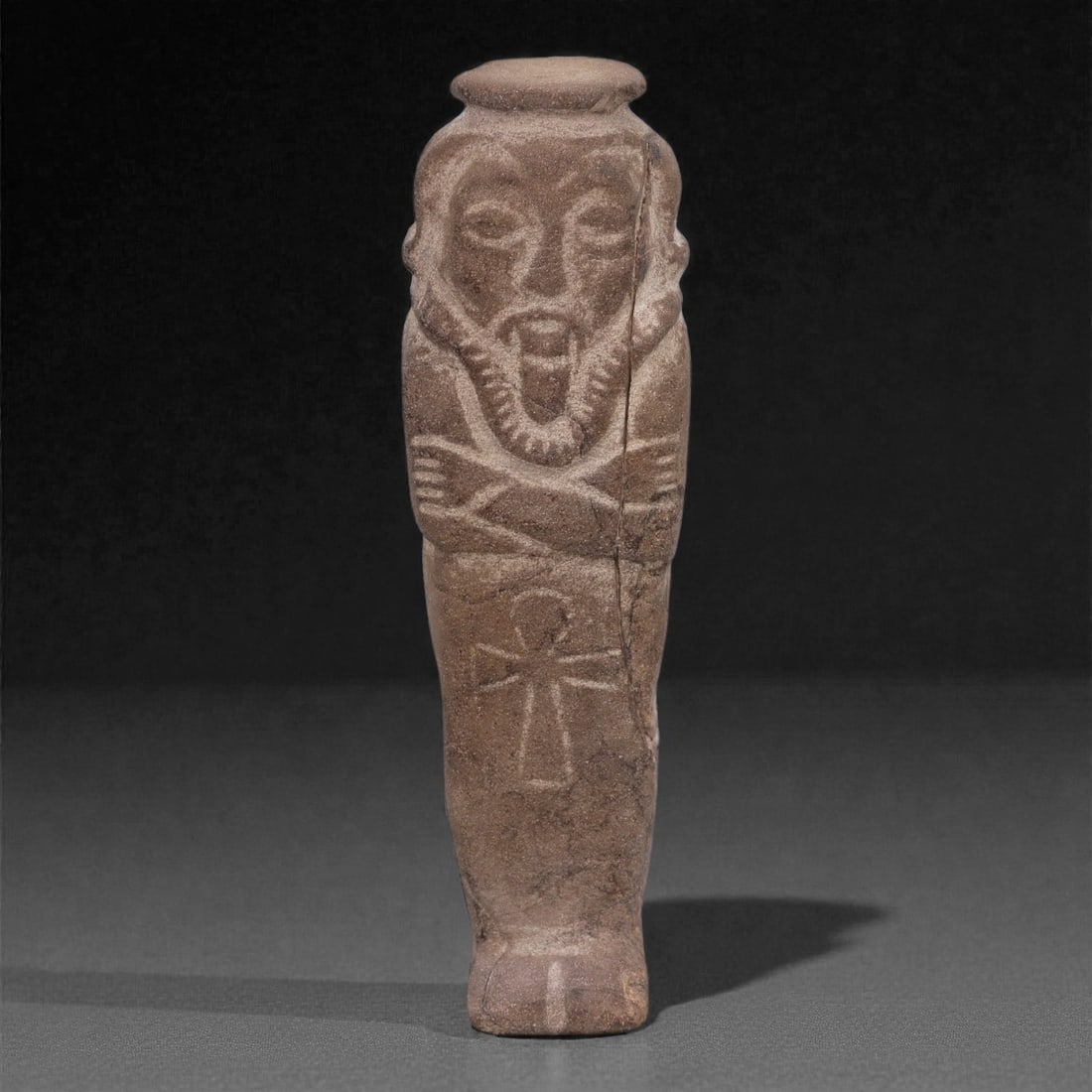 Egyptian Revival Stone Idol - Mummiform Figure, 74F (1 of 3)
