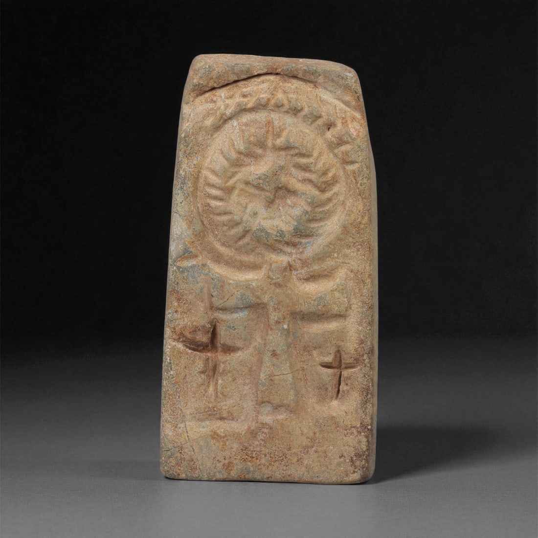 An Early Christian Stone Carved Plaque, 5th-7th Century CE, 49ZA (1 of 2)