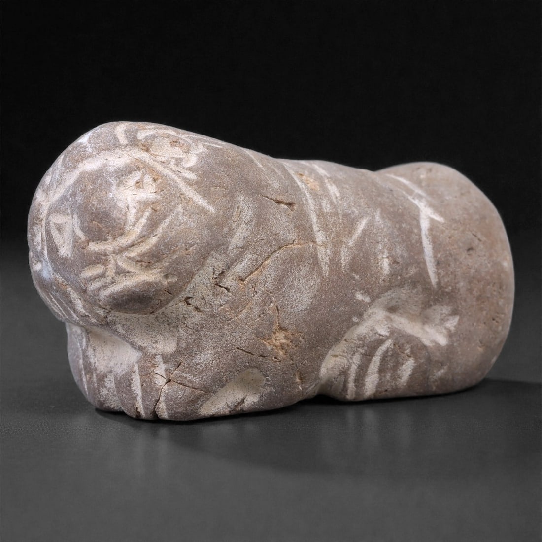 Ancient Stone Zoomorphic Effigy - Animal Figurine, 73F (1 of 2)