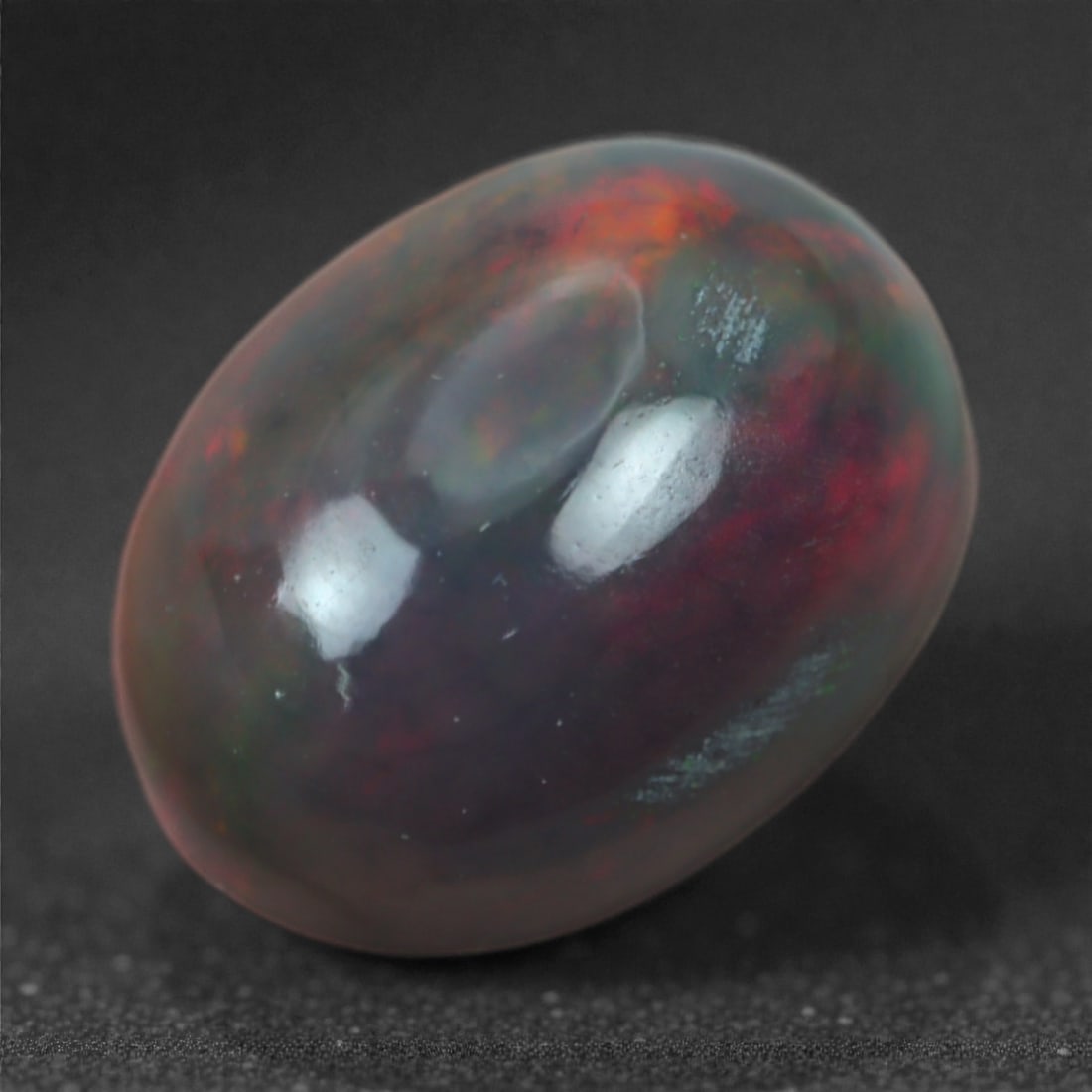 1.40 Carats Subtle Crimson and Violet Black Opal - Natural Welo Origin, 7M (1 of 2)