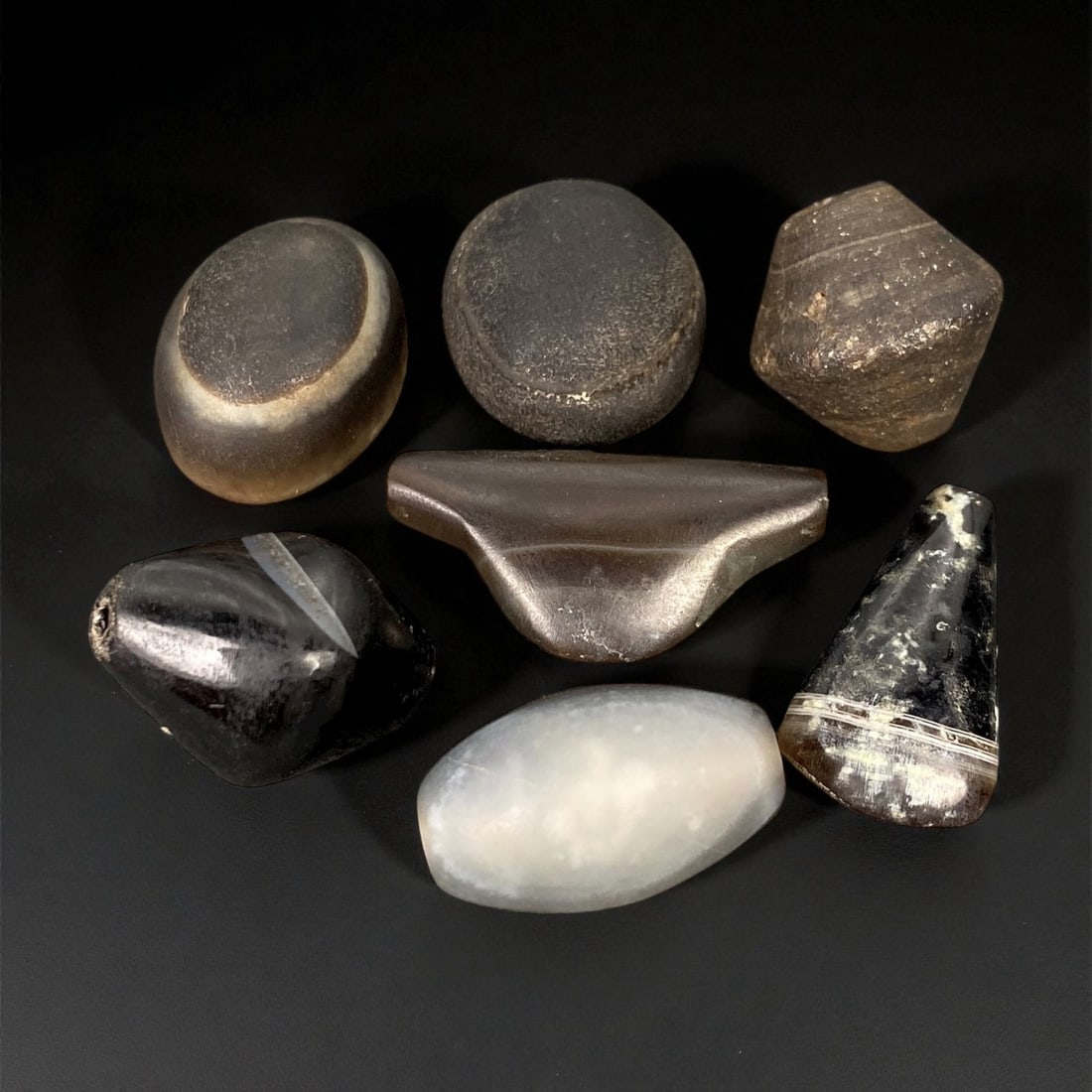 Ancient Indus Valley Agate Beads Collection, c. 3rd-2nd Millennium BCE, 1.8-2.8 cm, 20EP (1 of 1)