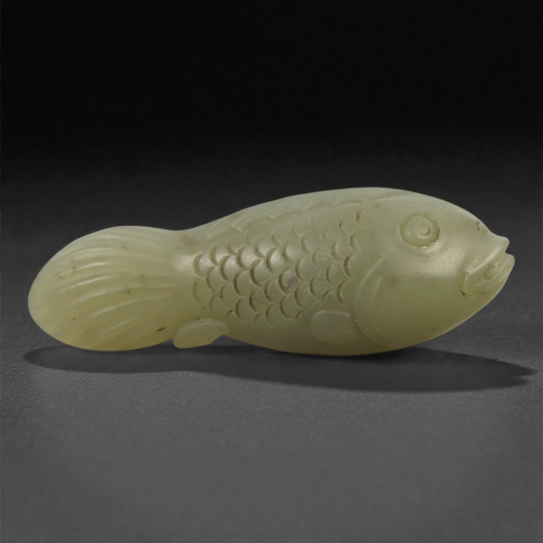Chinese Hetian Jade Fish Figurine, 56P (1 of 2)
