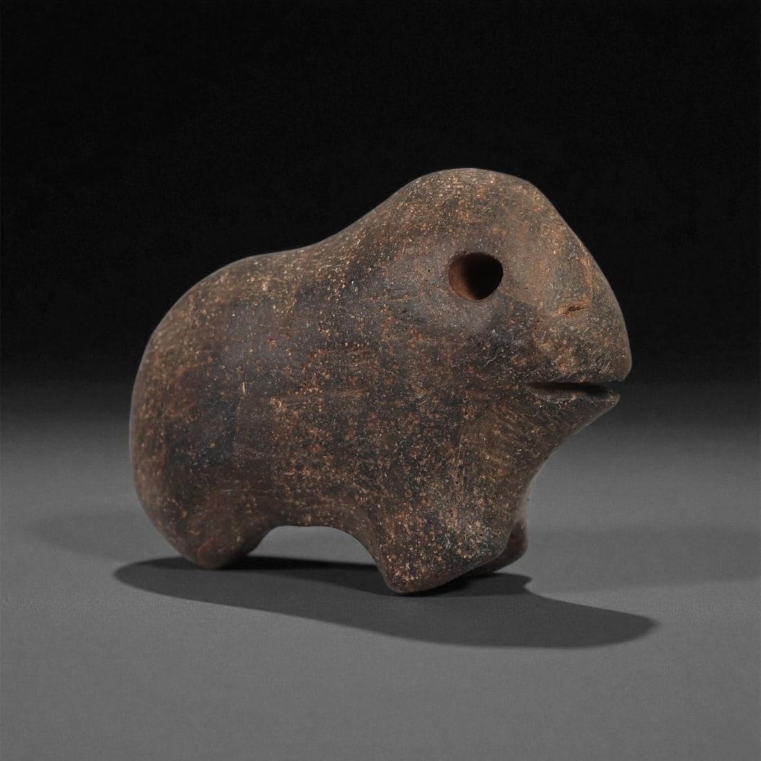 A Mesoamerican Stone Zoomorphic Figure, Late Preclassic-Classic Period, Circa 300 BCE-900 CE, 100LA (1 of 2)