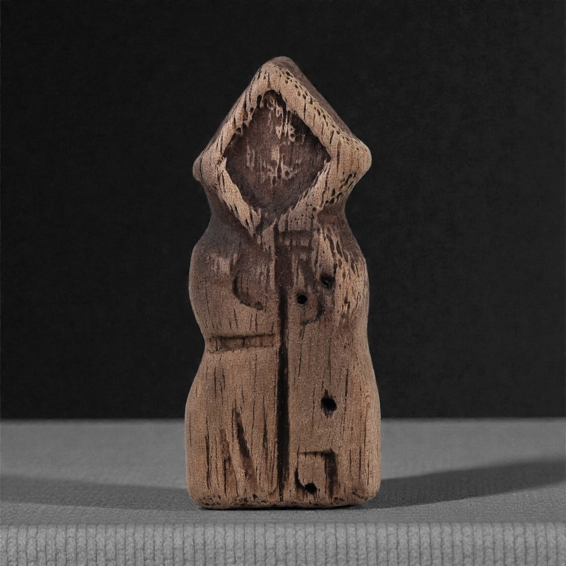 A Wooden Anthropomorphic Figurine, 19th-Early 20th Century, 37LG (1 of 2)