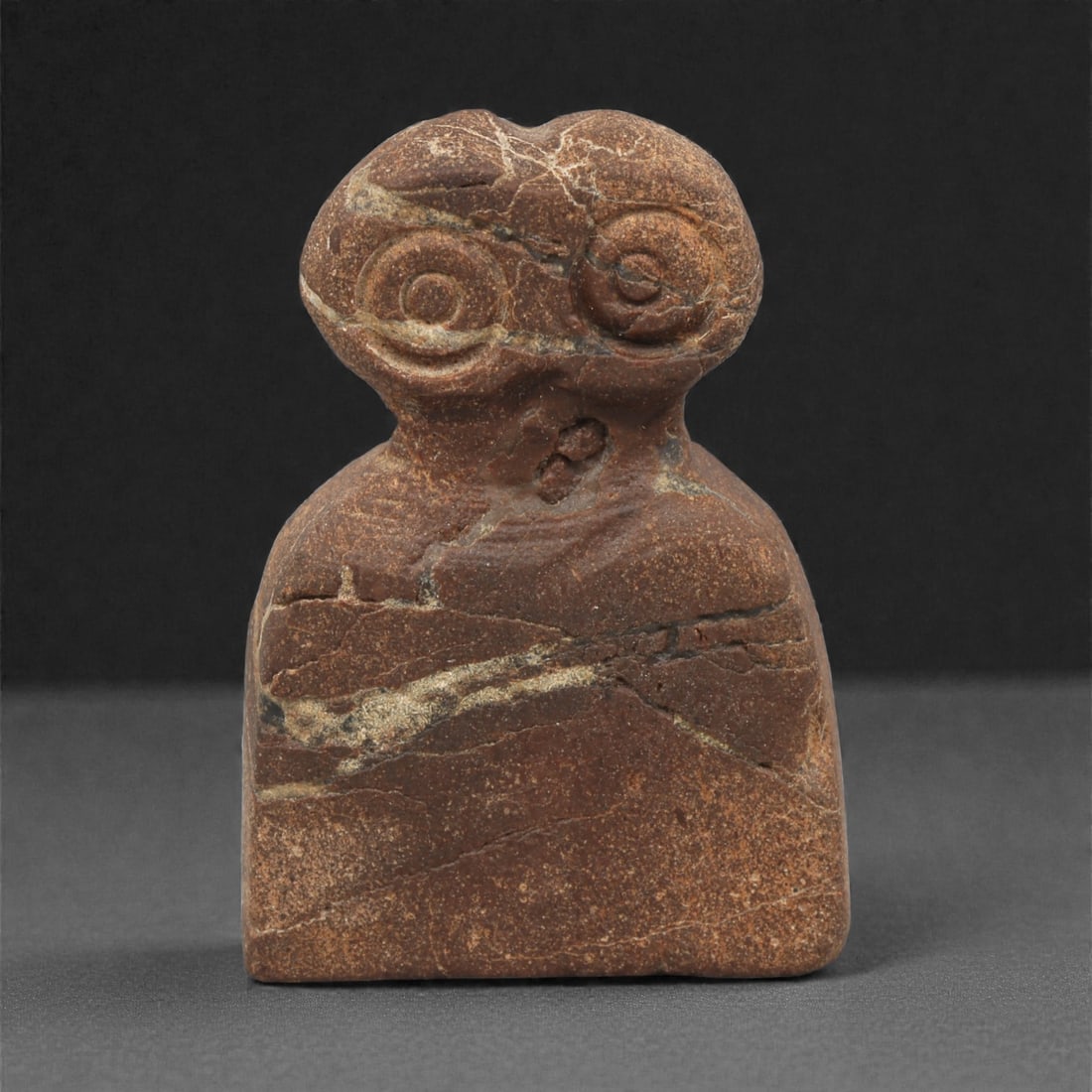 A Northern Mesopotamian Stone Eye Idol, 4th Millennium BCE, 8AC (1 of 2)