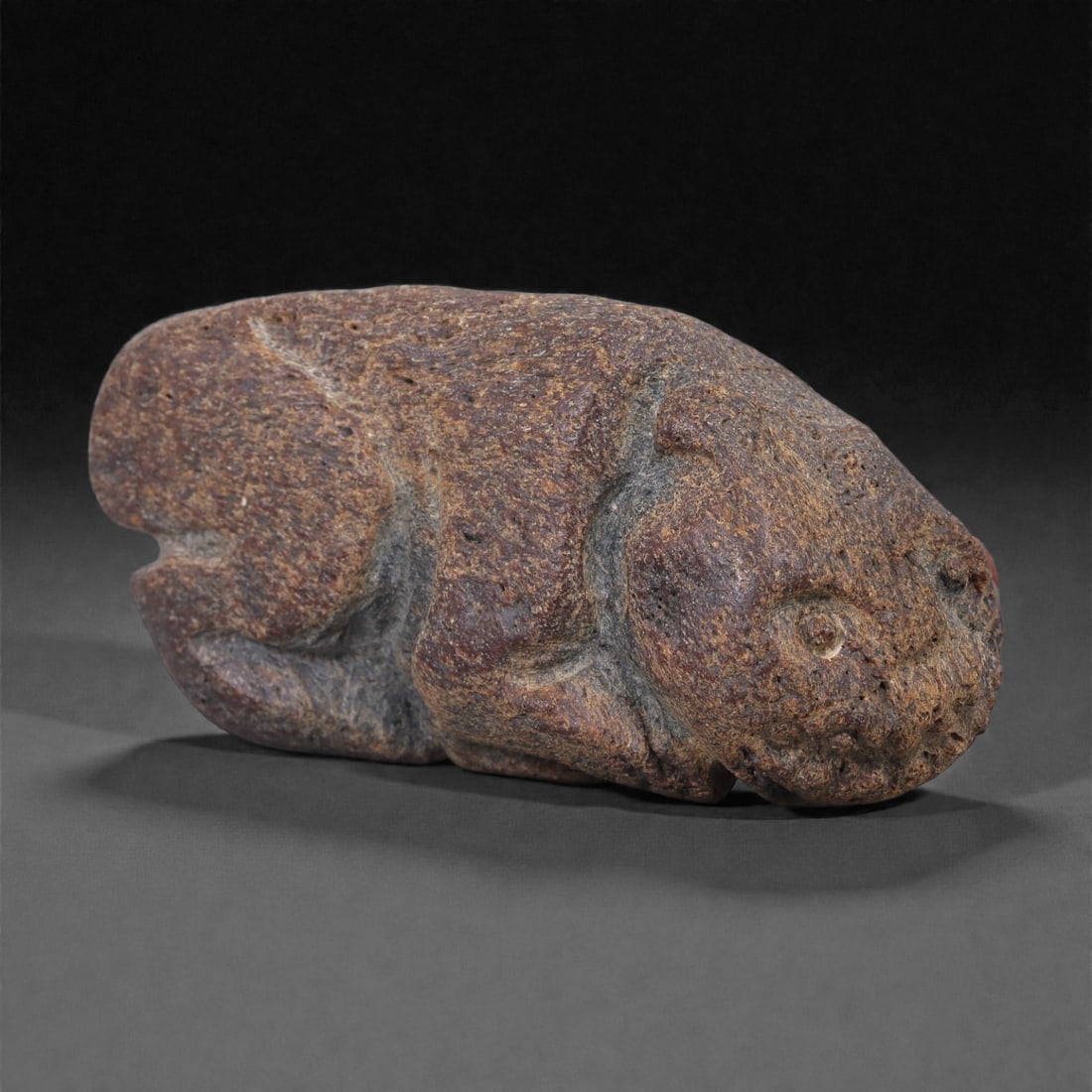 A Near Eastern Stone Zoomorphic Figure, 3rd-2nd Millennium BCE, 12E (1 of 2)