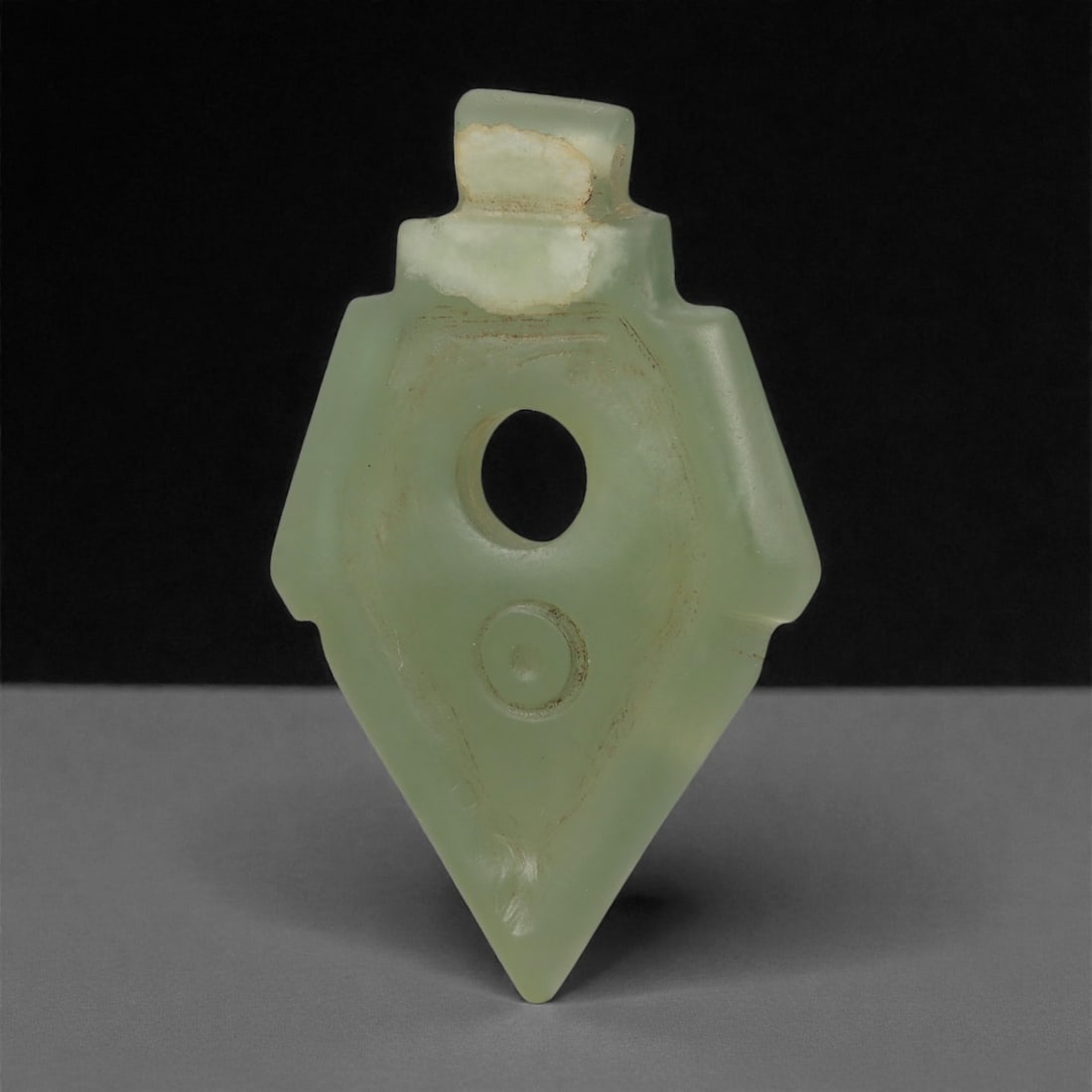 An Islamic Jade Amulet, Medieval Period, 12th-14th Century CE, 96LP (1 of 2)