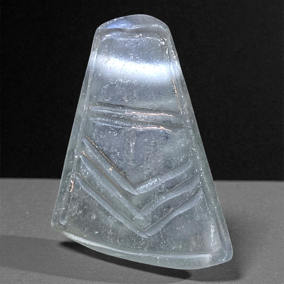 A Near Eastern Rock Crystal Axe-Form Amulet, 1st Millennium BCE, 12g, 57AA (1 of 2)