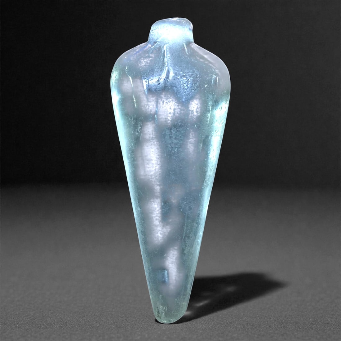 An Ancient Glass Pendant or Amuletic Drop, Late Antique Period, 10g, 75AA (1 of 2)