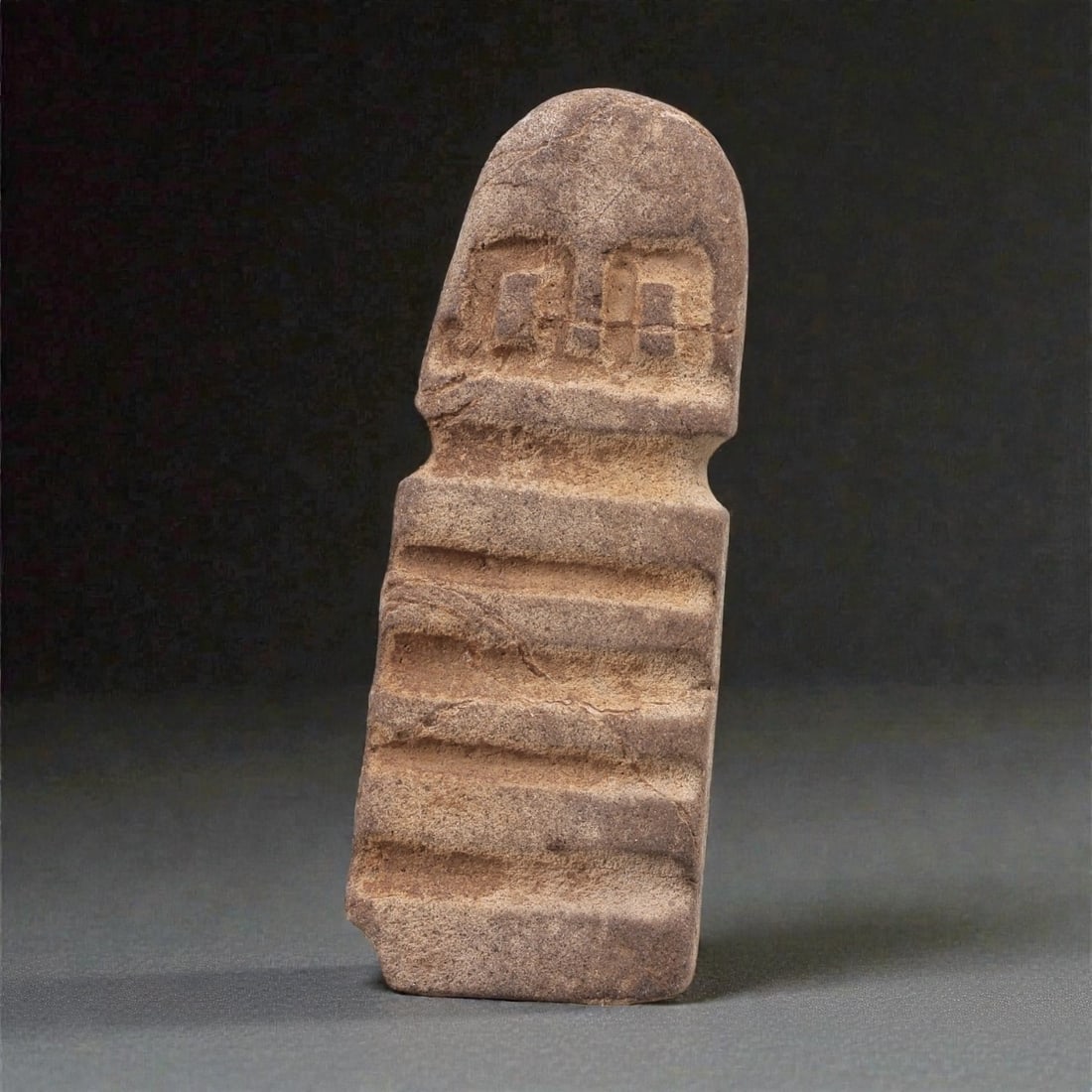 A Valdivian Stone Figure, Early Formative Period, Circa 3500-1500 BCE, 18ZF (1 of 2)