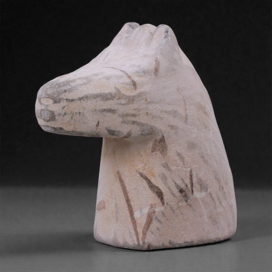 Near Eastern Stone Zoomorphic Head - Animal Idol, 20ZE (1 of 3)