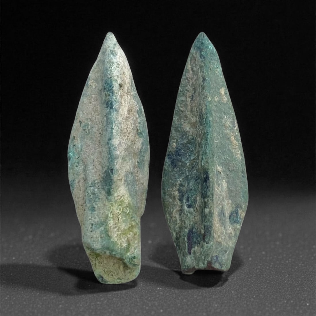 A Pair of Near Eastern Bronze Arrowheads, 2nd-1st Millennium BCE, 10g, 51BB (1 of 1)