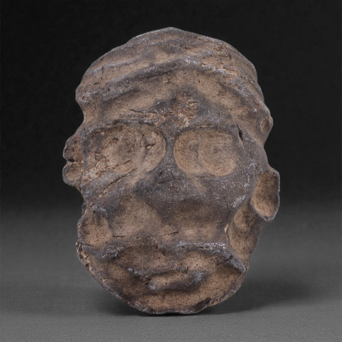 Near Eastern Stone Maskette - Anthropomorphic Face Idol, 10ZE (1 of 2)