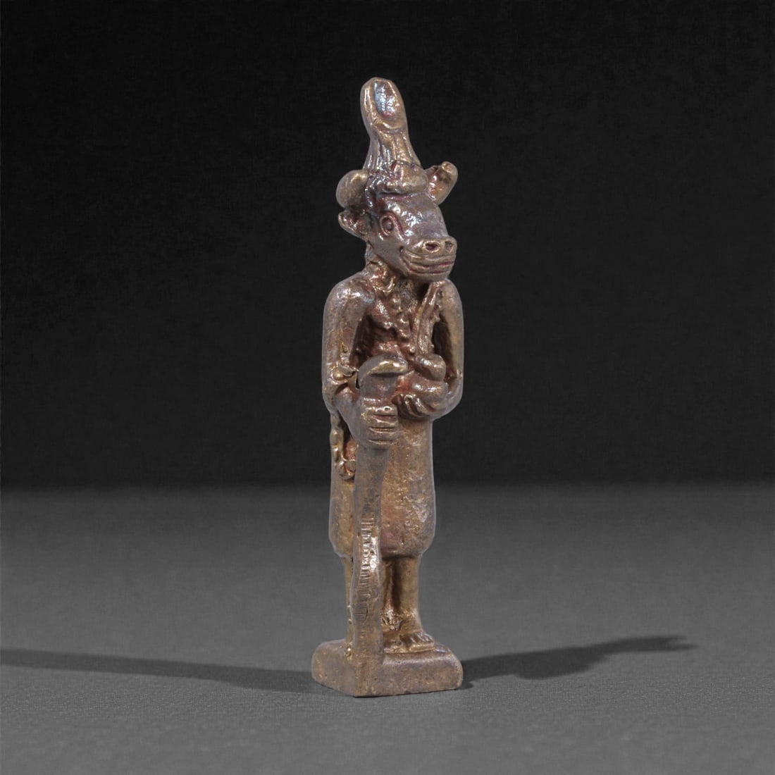 Bronze Bull-Headed Deity Figurine - South Asian Ritual Idol, 52WE (1 of 3)