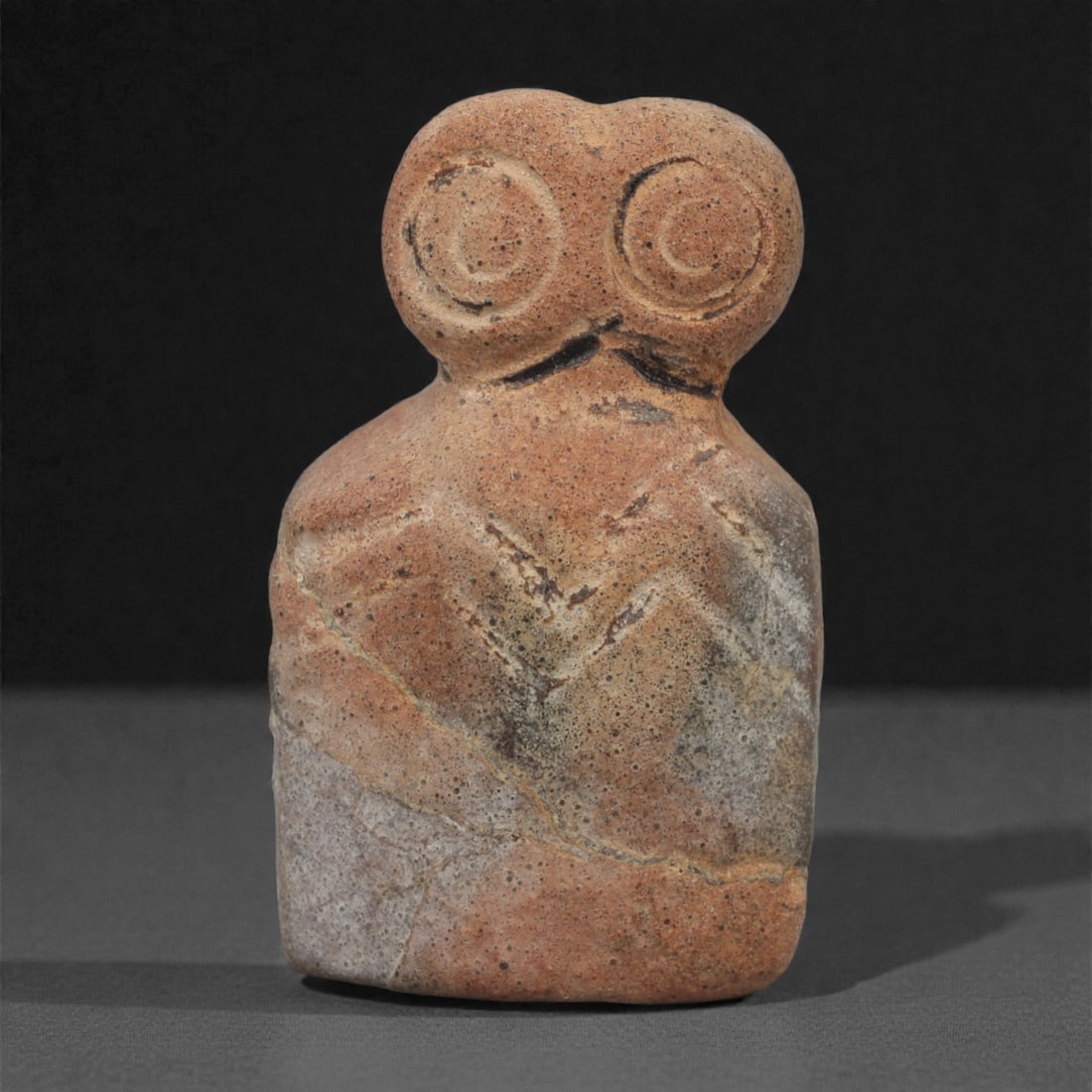 A Northern Mesopotamian Stone Eye Idol, Late Chalcolithic, 4th Millennium BCE, 51LQ (1 of 2)