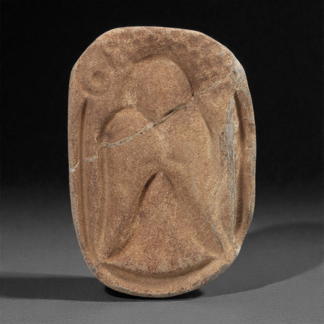 A Byzantine Stone Relief with Winged Figure, 10th-12th Century, 27C (1 of 2)