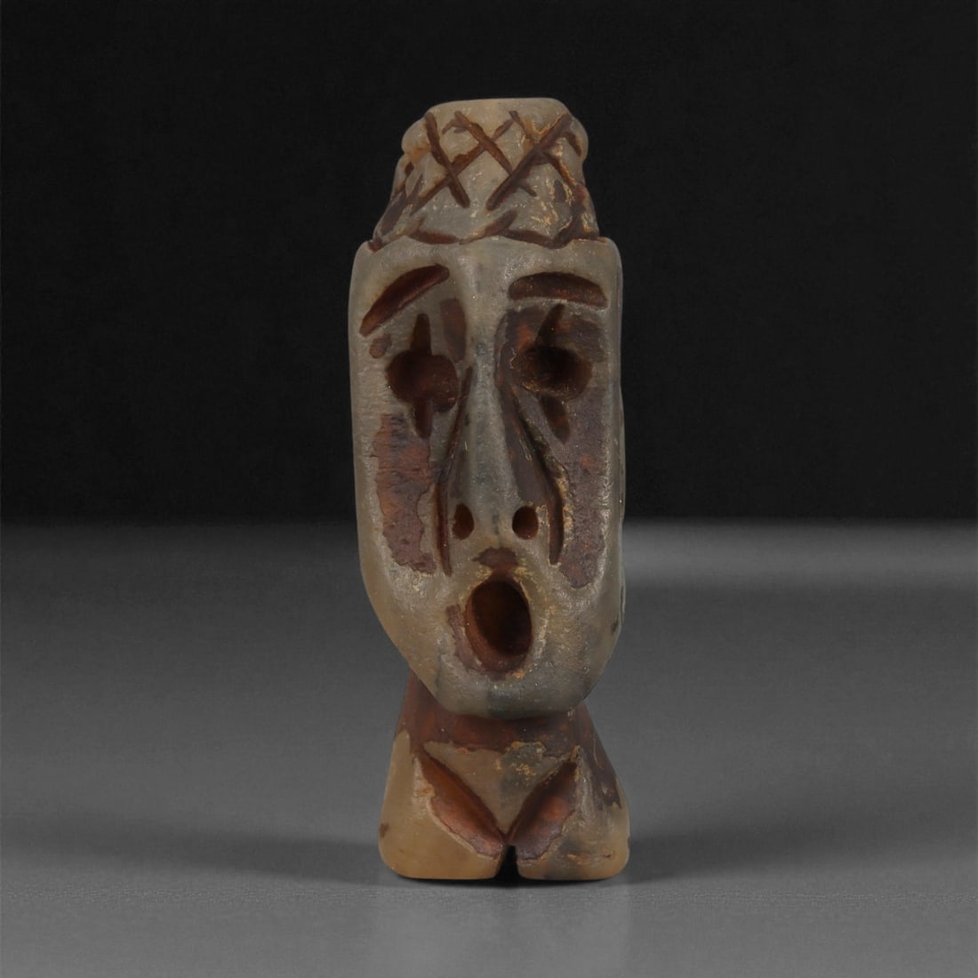 A Taino Carved Stone Idol, Late Pre-Columbian Period, Circa 1000-1500 CE, 41ZB (1 of 2)