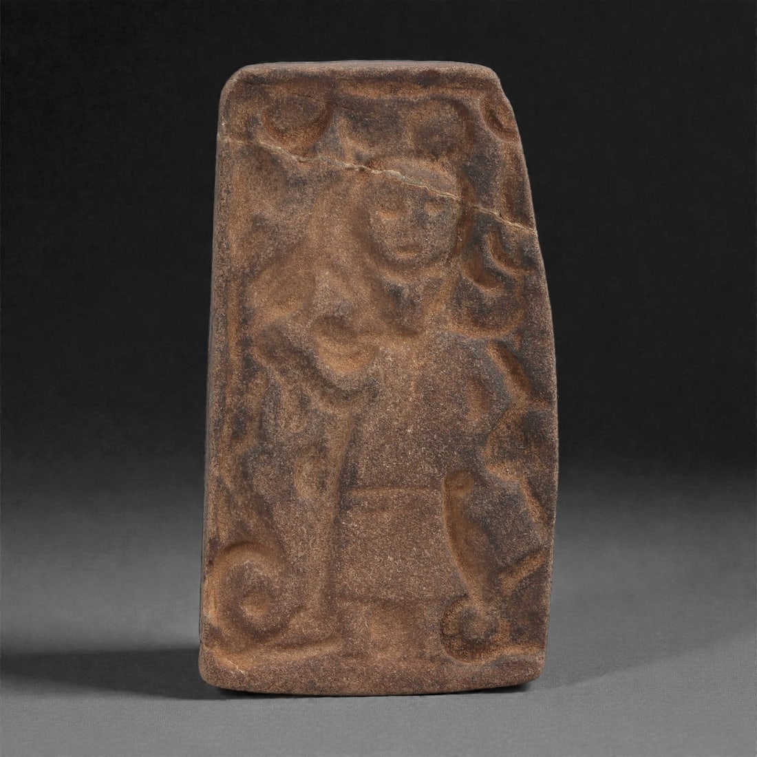 A Byzantine Stone Relief with Standing Figure, 10th-12th Century, 51C (1 of 2)