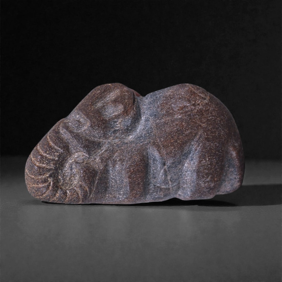 An Indus Valley Stone Elephant Figure, 3rd Millennium BCE, 18E (1 of 2)